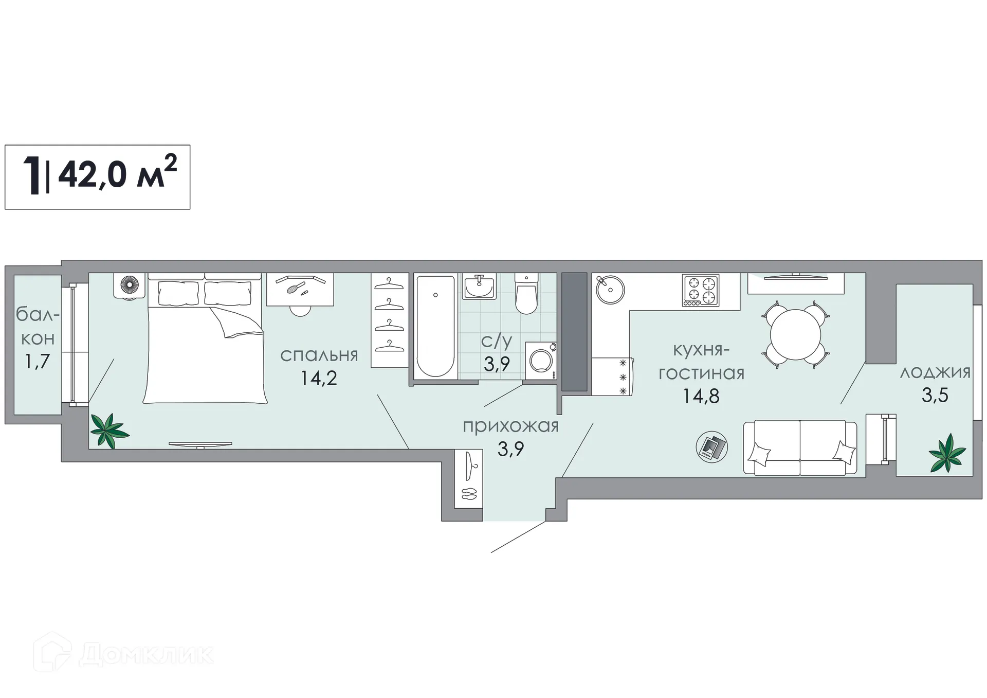 Фото квартиры в ЖК ТОТ