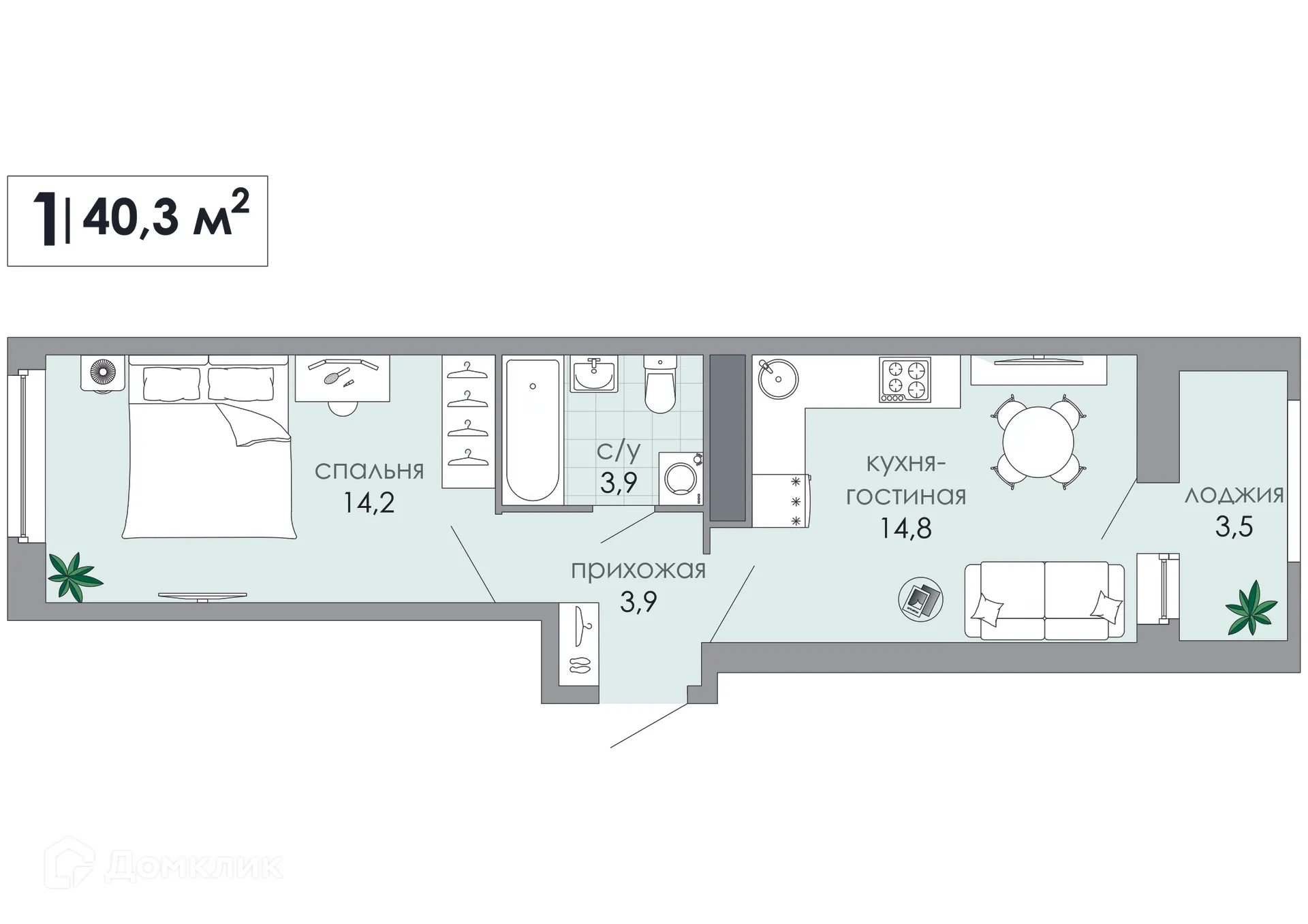 Фото квартиры в ЖК ТОТ