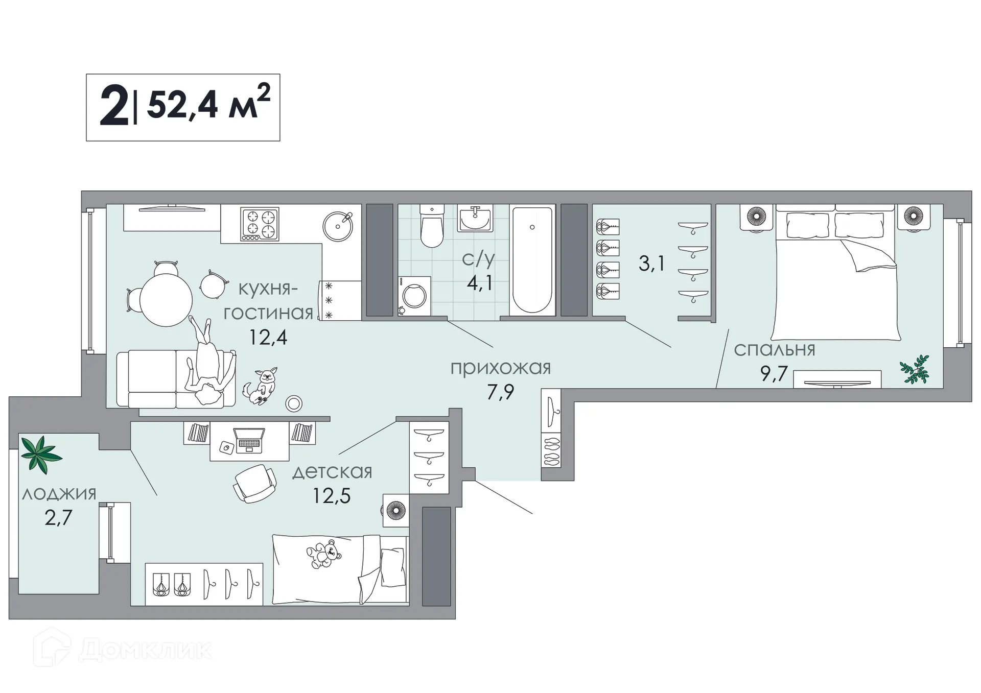 Фото квартиры в ЖК ТОТ