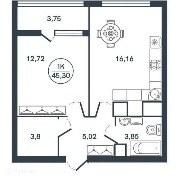 Квартира в ЖК "Botanica (Ботаника)"