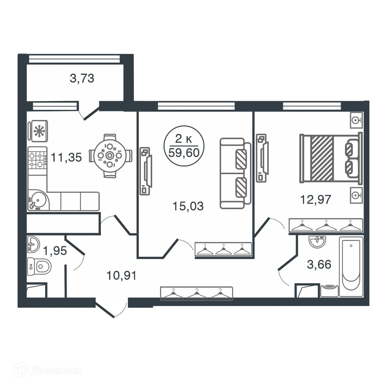 Фото квартиры в ЖК "Botanica (Ботаника)"