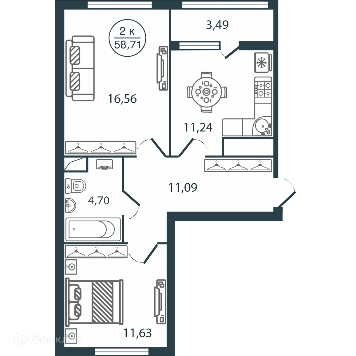 Фото квартиры в ЖК "Botanica (Ботаника)"