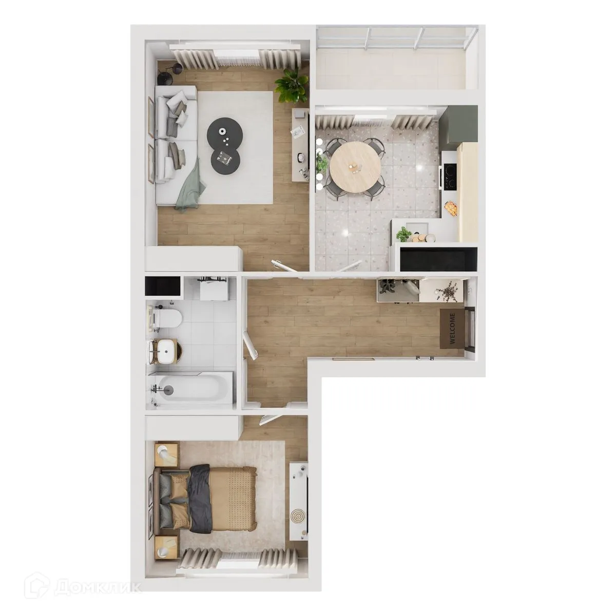 Фото квартиры в ЖК "Botanica (Ботаника)"