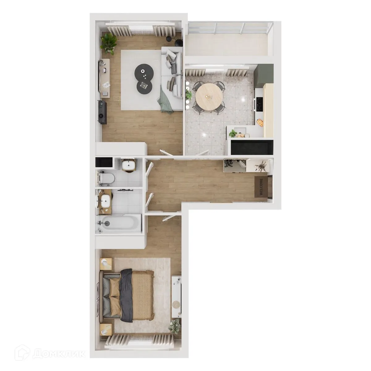 Фото квартиры в ЖК "Botanica (Ботаника)"