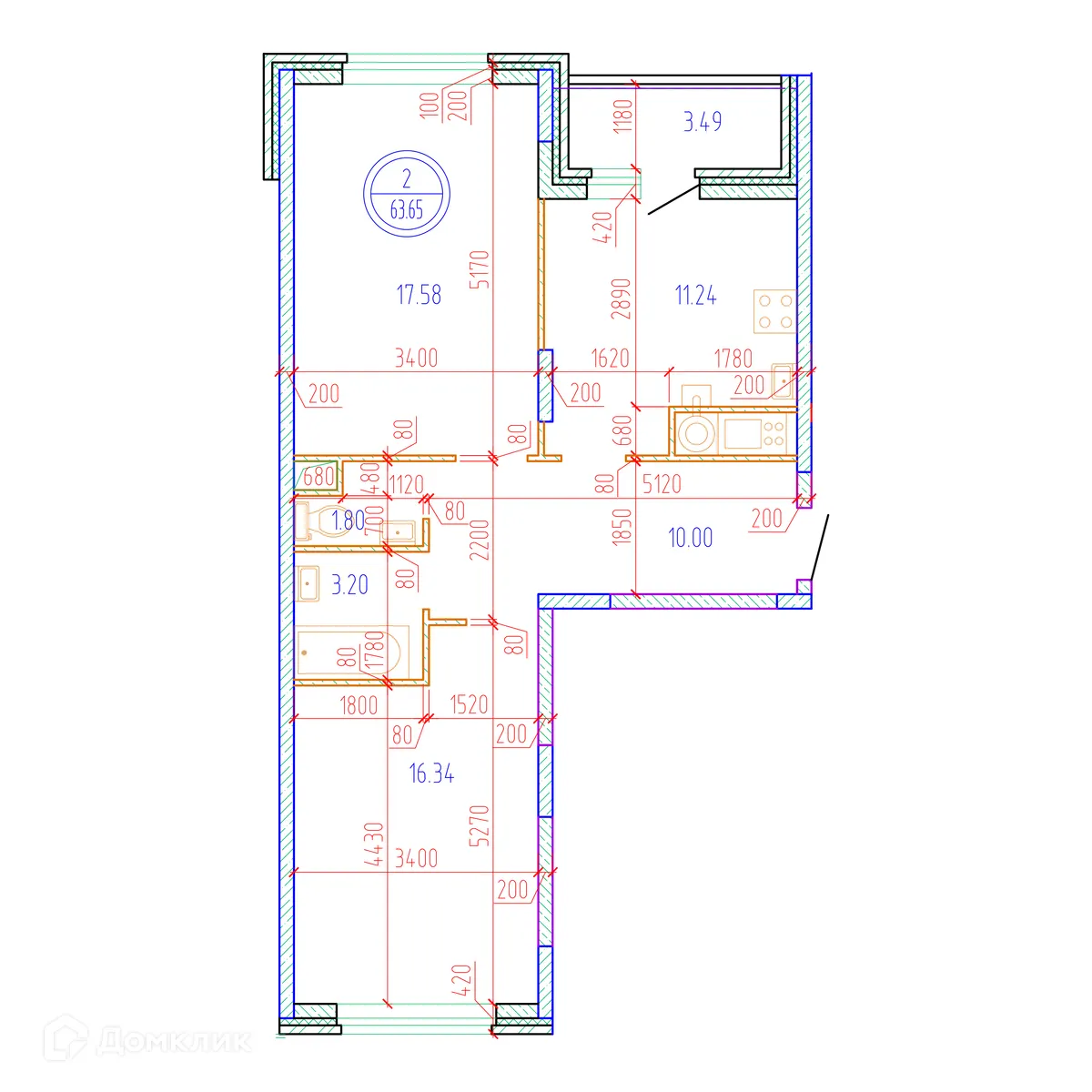 Фото квартиры в ЖК "Botanica (Ботаника)"