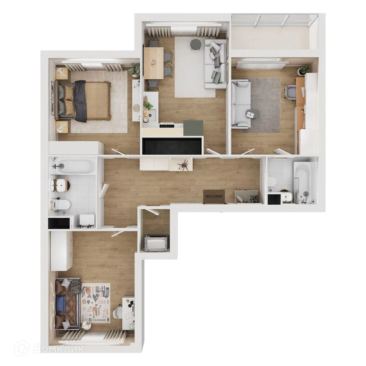 Фото квартиры в ЖК "Botanica (Ботаника)"