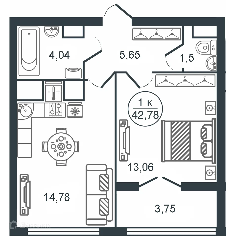 Фото квартиры в ЖК "Botanica (Ботаника)"