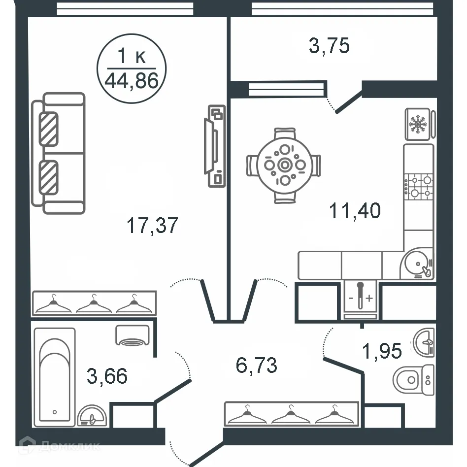 Фото квартиры в ЖК "Botanica (Ботаника)"
