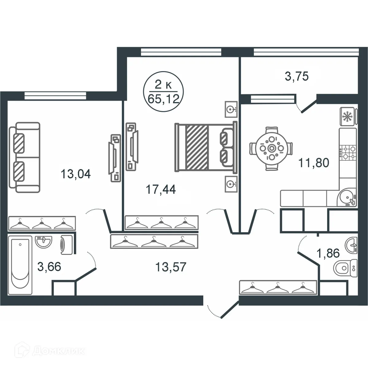 Фото квартиры в ЖК "Botanica (Ботаника)"