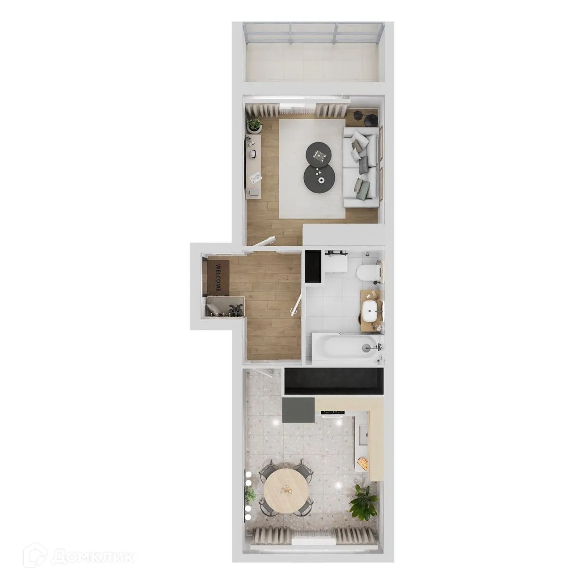 Фото квартиры в ЖК "Botanica (Ботаника)"