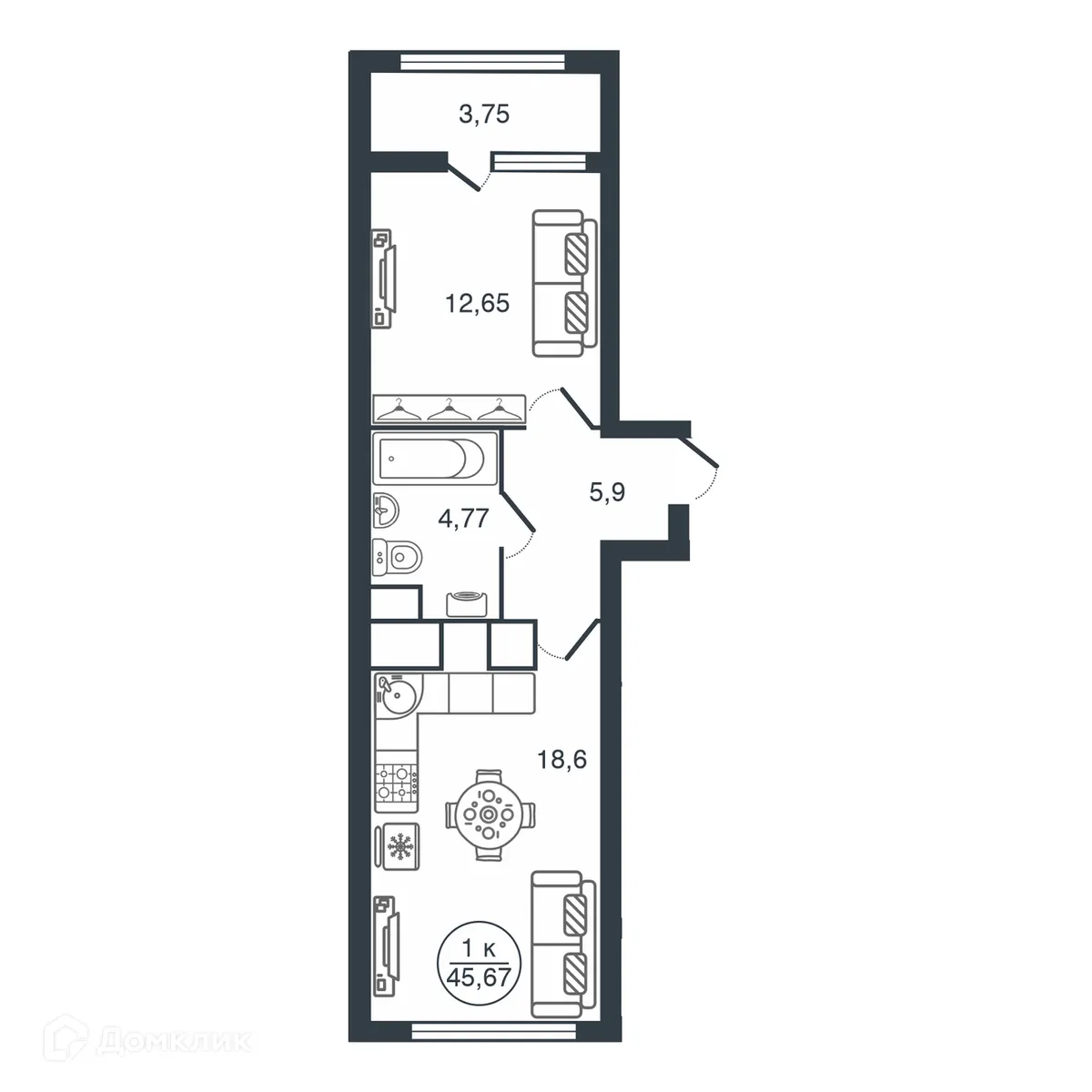 Фото квартиры в ЖК "Botanica (Ботаника)"