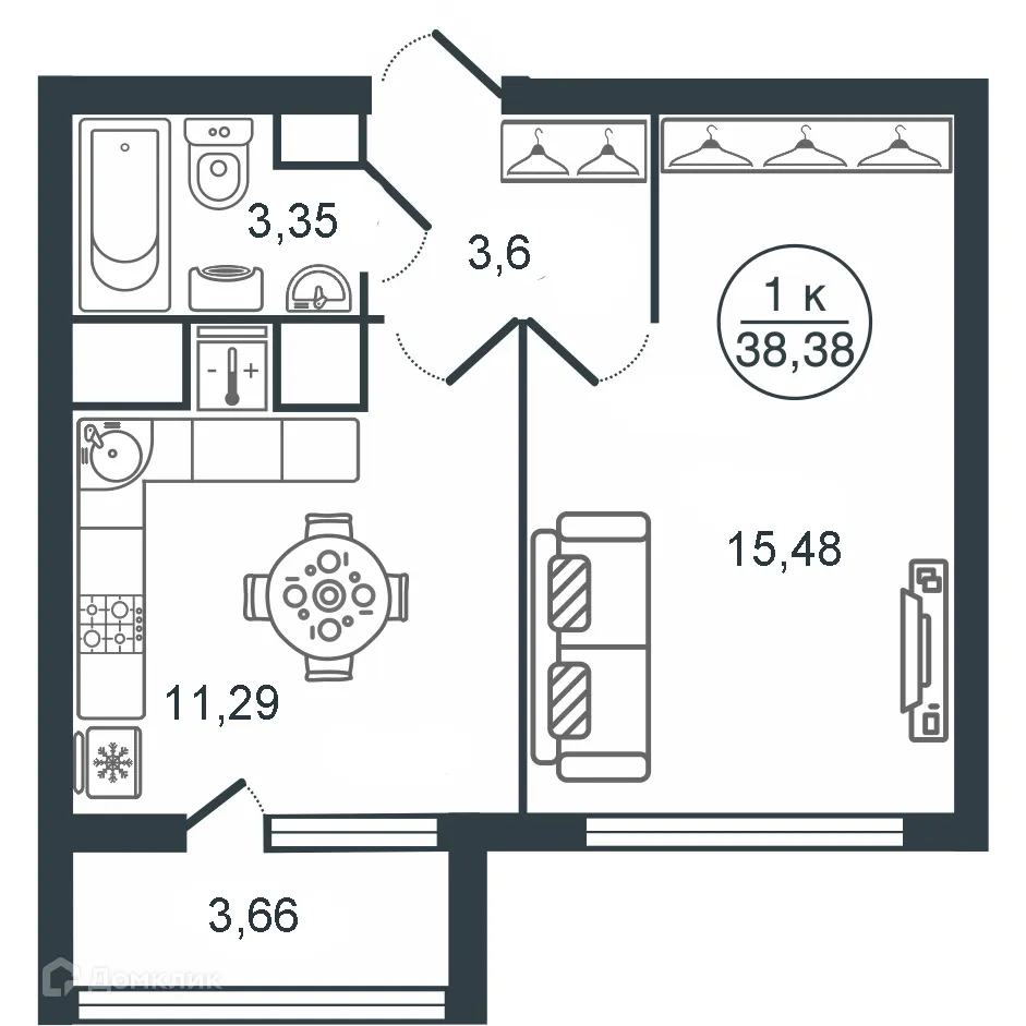 Фото квартиры в ЖК "Botanica (Ботаника)"
