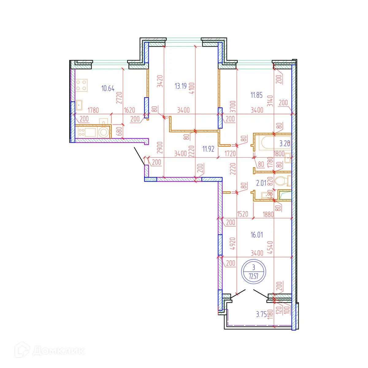 Фото квартиры в ЖК "Botanica (Ботаника)"