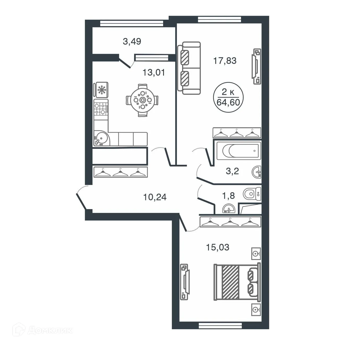 Фото квартиры в ЖК "Botanica (Ботаника)"