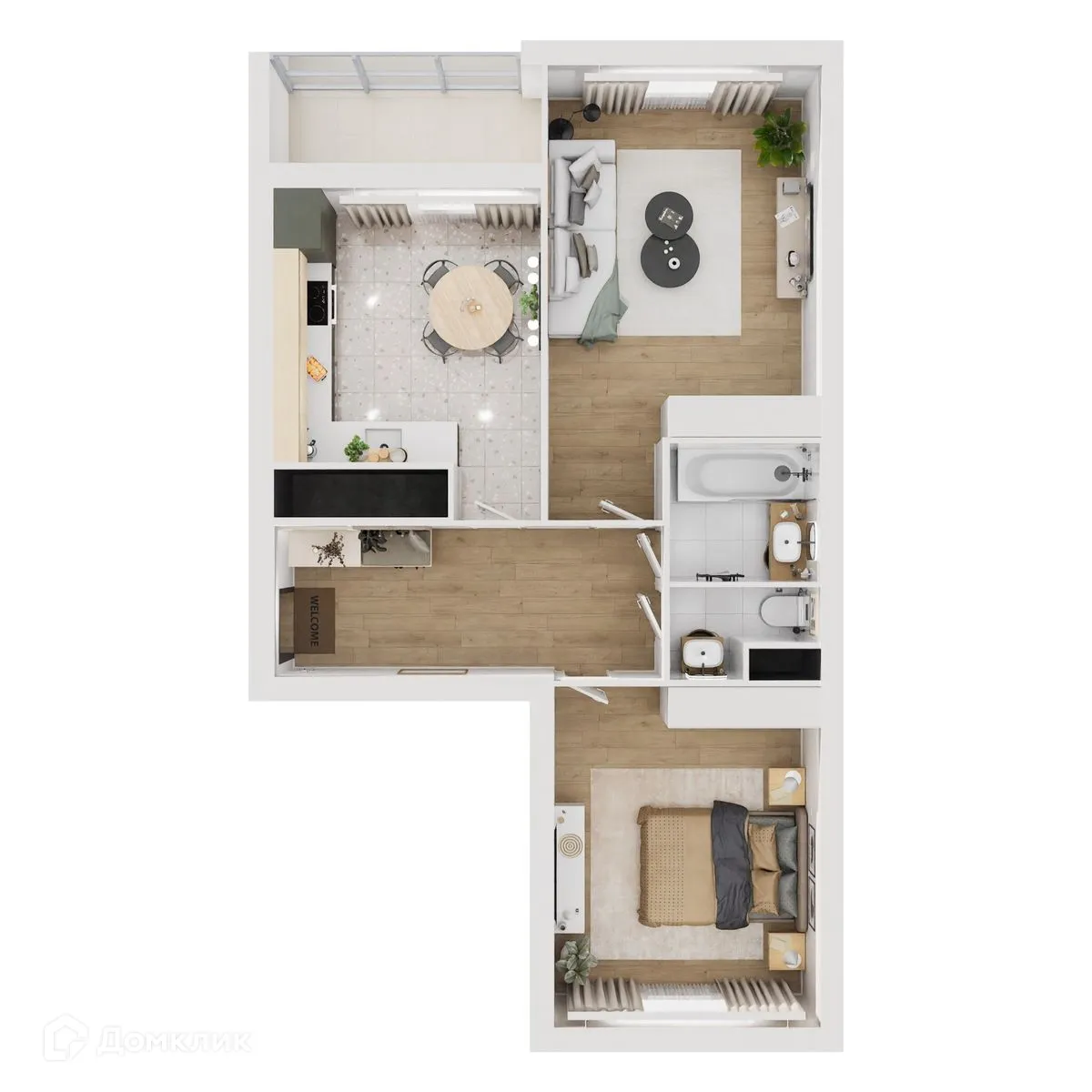 Фото квартиры в ЖК "Botanica (Ботаника)"