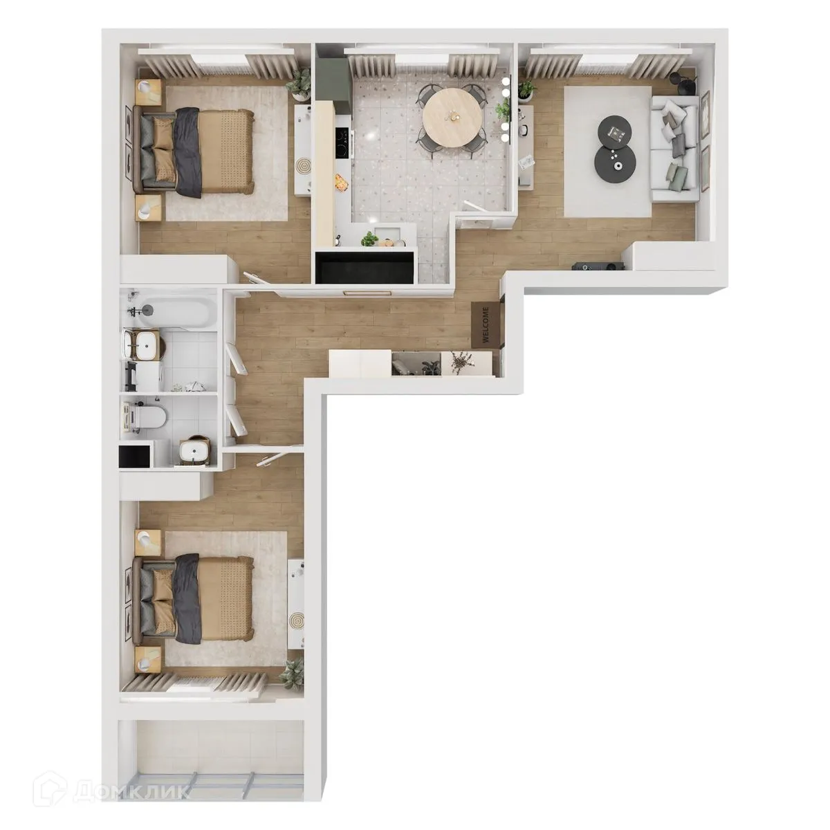 Фото квартиры в ЖК "Botanica (Ботаника)"