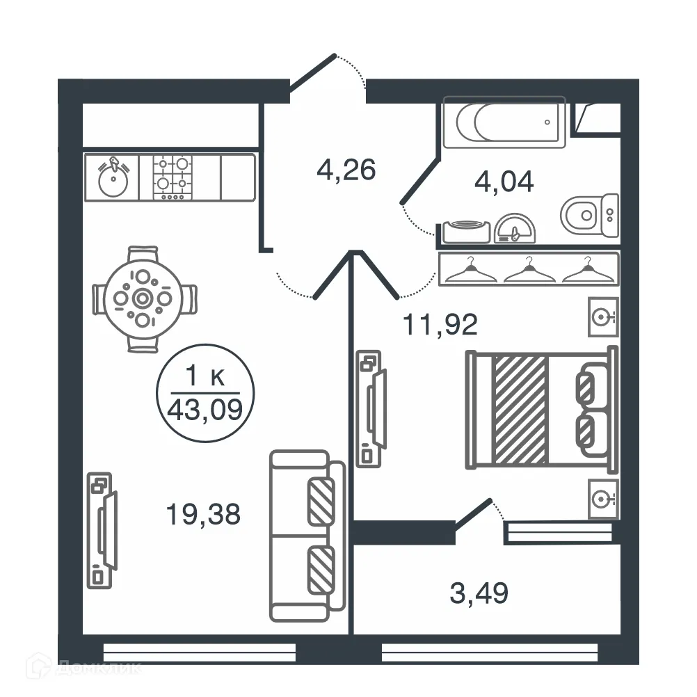 Фото квартиры в ЖК "Botanica (Ботаника)"