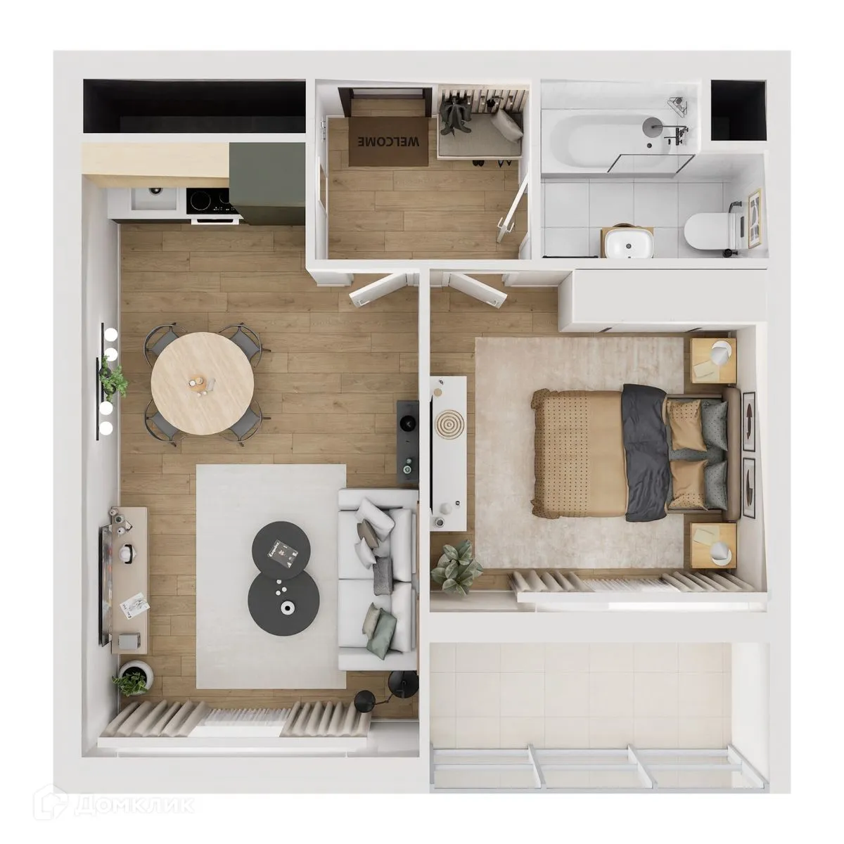 Фото квартиры в ЖК "Botanica (Ботаника)"