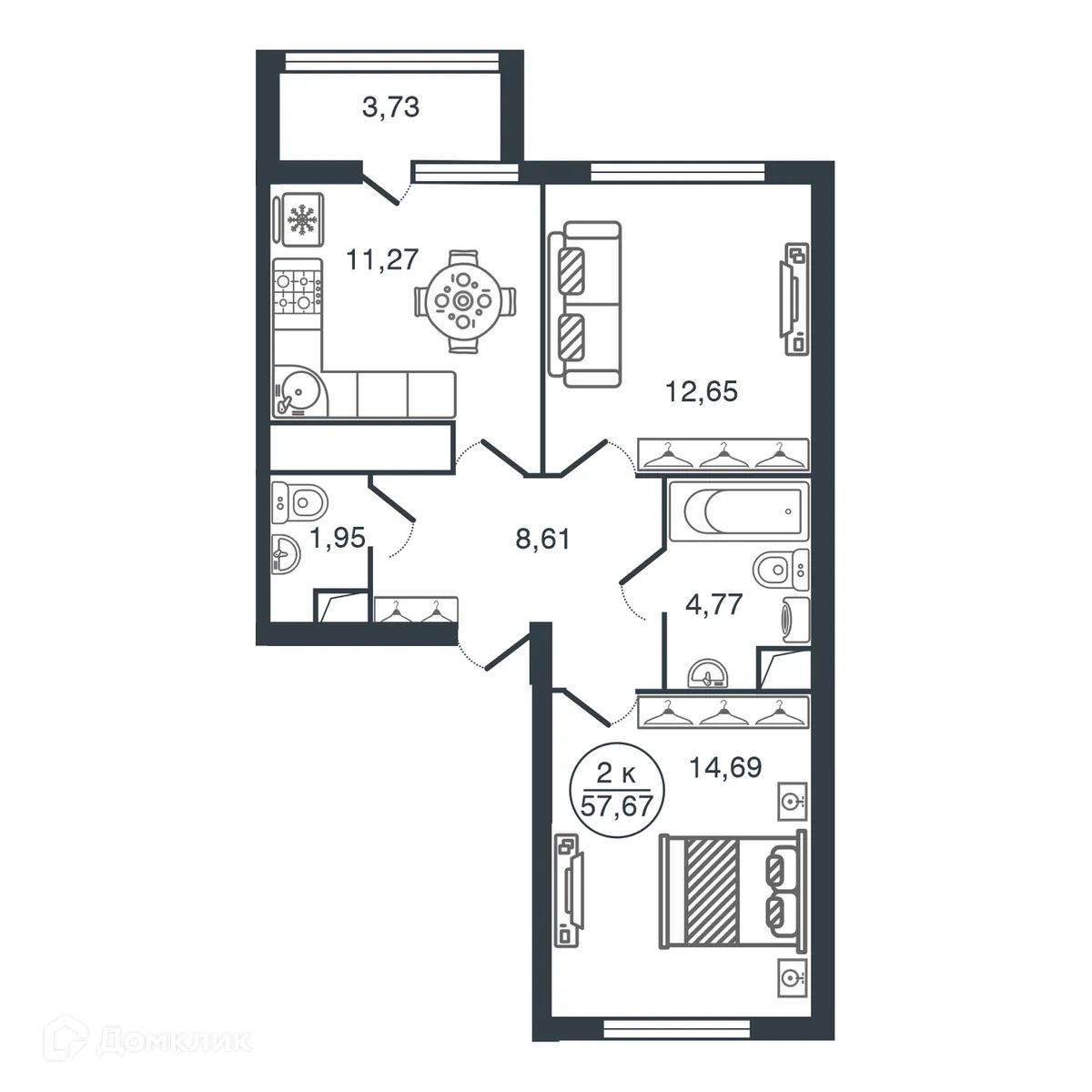 Фото квартиры в ЖК "Botanica (Ботаника)"