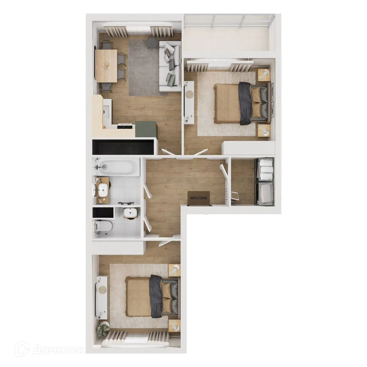 Фото квартиры в ЖК "Botanica (Ботаника)"