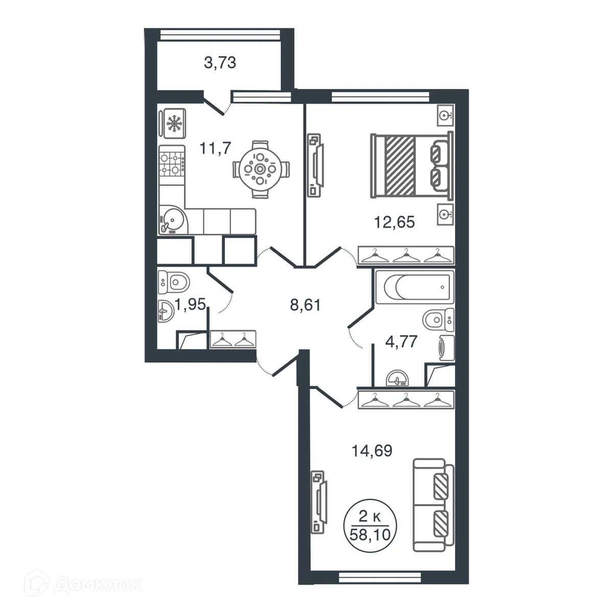 Фото квартиры в ЖК "Botanica (Ботаника)"