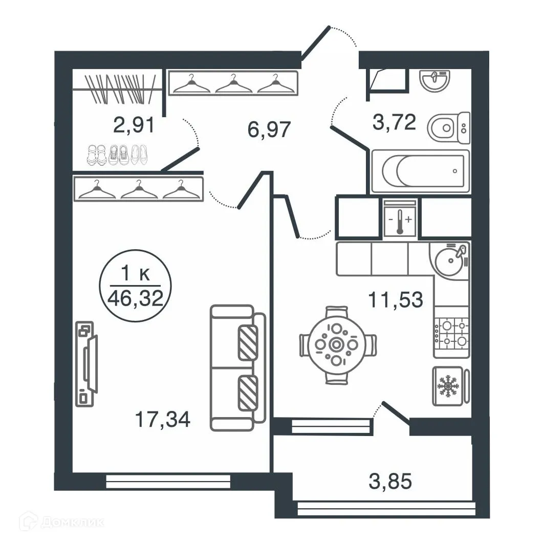 Фото квартиры в ЖК "Botanica (Ботаника)"