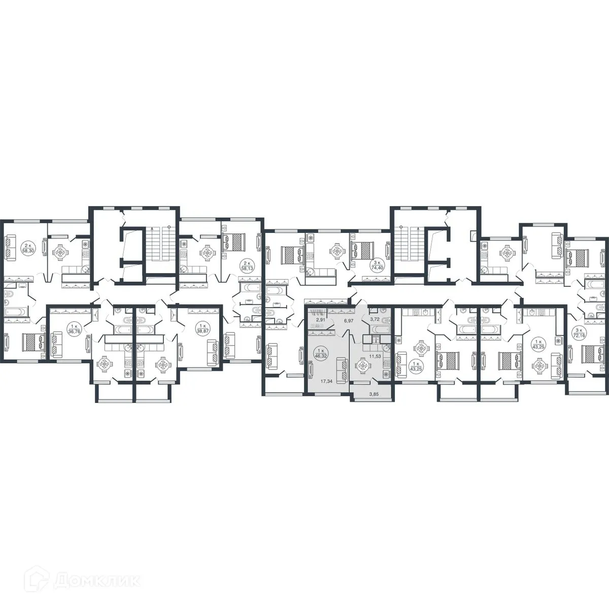 Фото квартиры в ЖК "Botanica (Ботаника)"