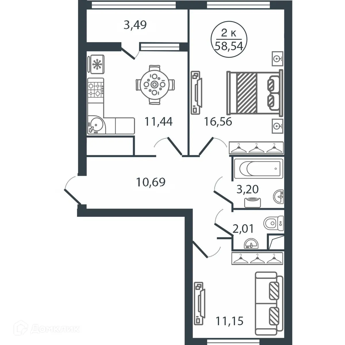 Фото квартиры в ЖК "Botanica (Ботаника)"