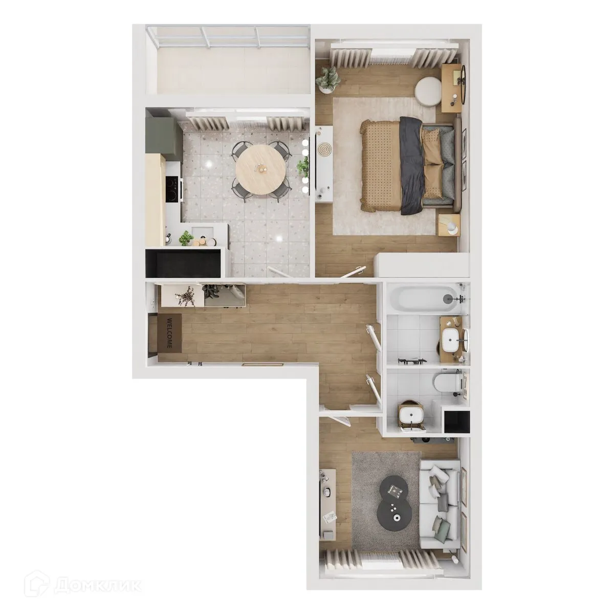 Фото квартиры в ЖК "Botanica (Ботаника)"