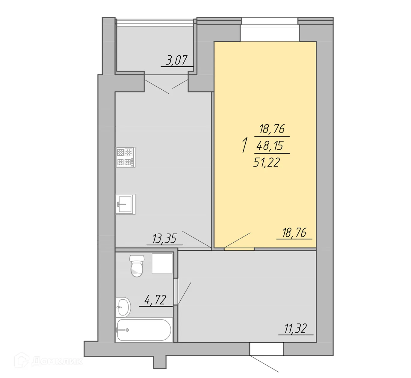 Фото квартиры в ЖК Дом на Озерной