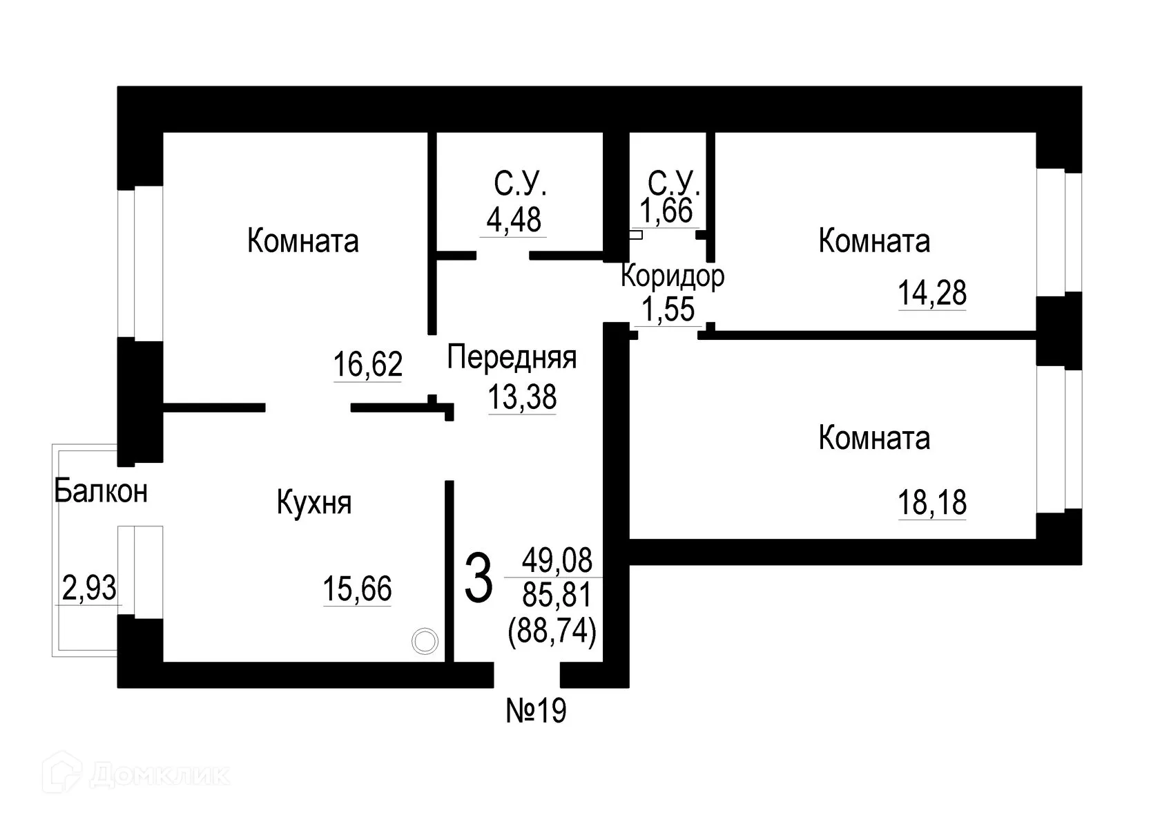 Фото квартиры в ЖК по ул. Мичурина, д. 34/25