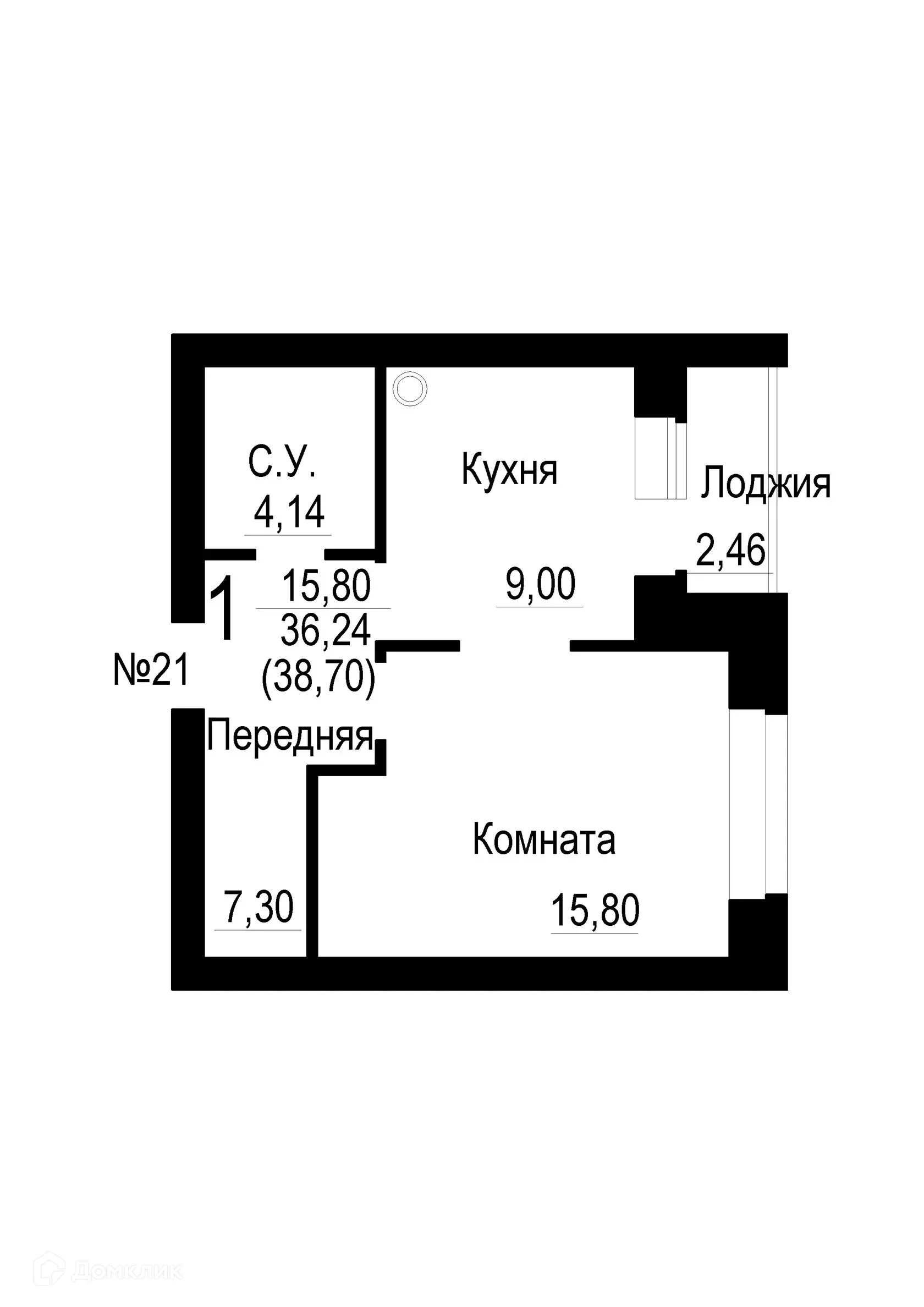 Фото квартиры в ЖК по ул. Мичурина, д. 34/25