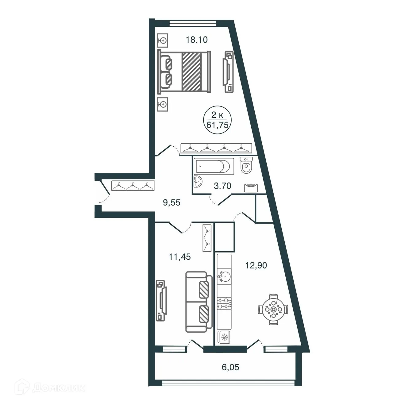 Фото квартиры в ЖК Атмосфера