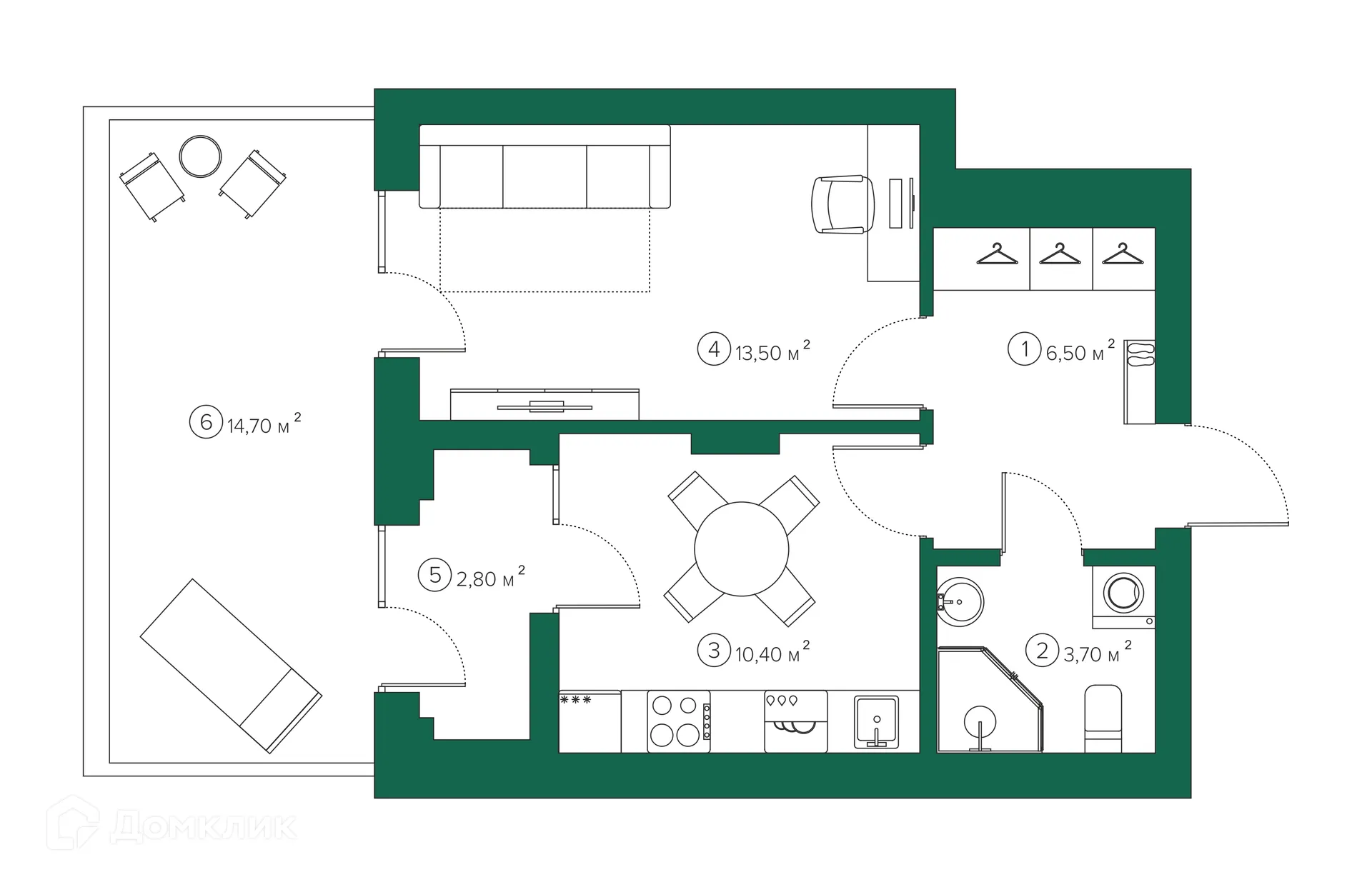 Фото квартиры в ЖК Михайловский парк-квартал