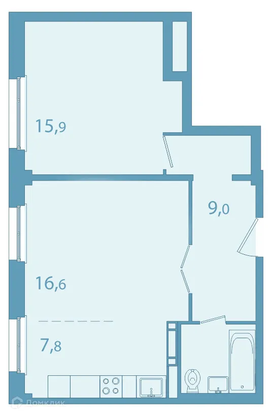 Фото квартиры в ЖК "Зеленые горки"