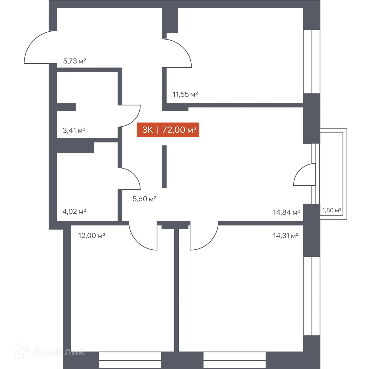 Фото квартиры в ЖК Ломоносов