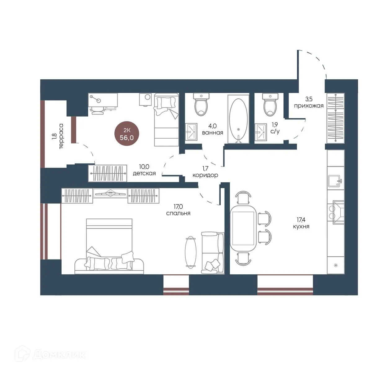 Фото квартиры в ЖК Белозерский