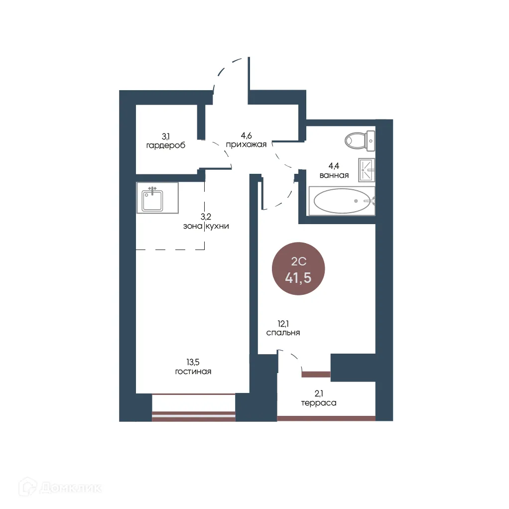 Фото квартиры в ЖК Белозерский