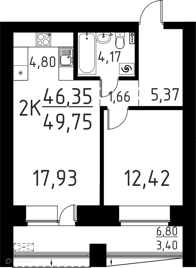 Фото квартиры в ЖК Лучи