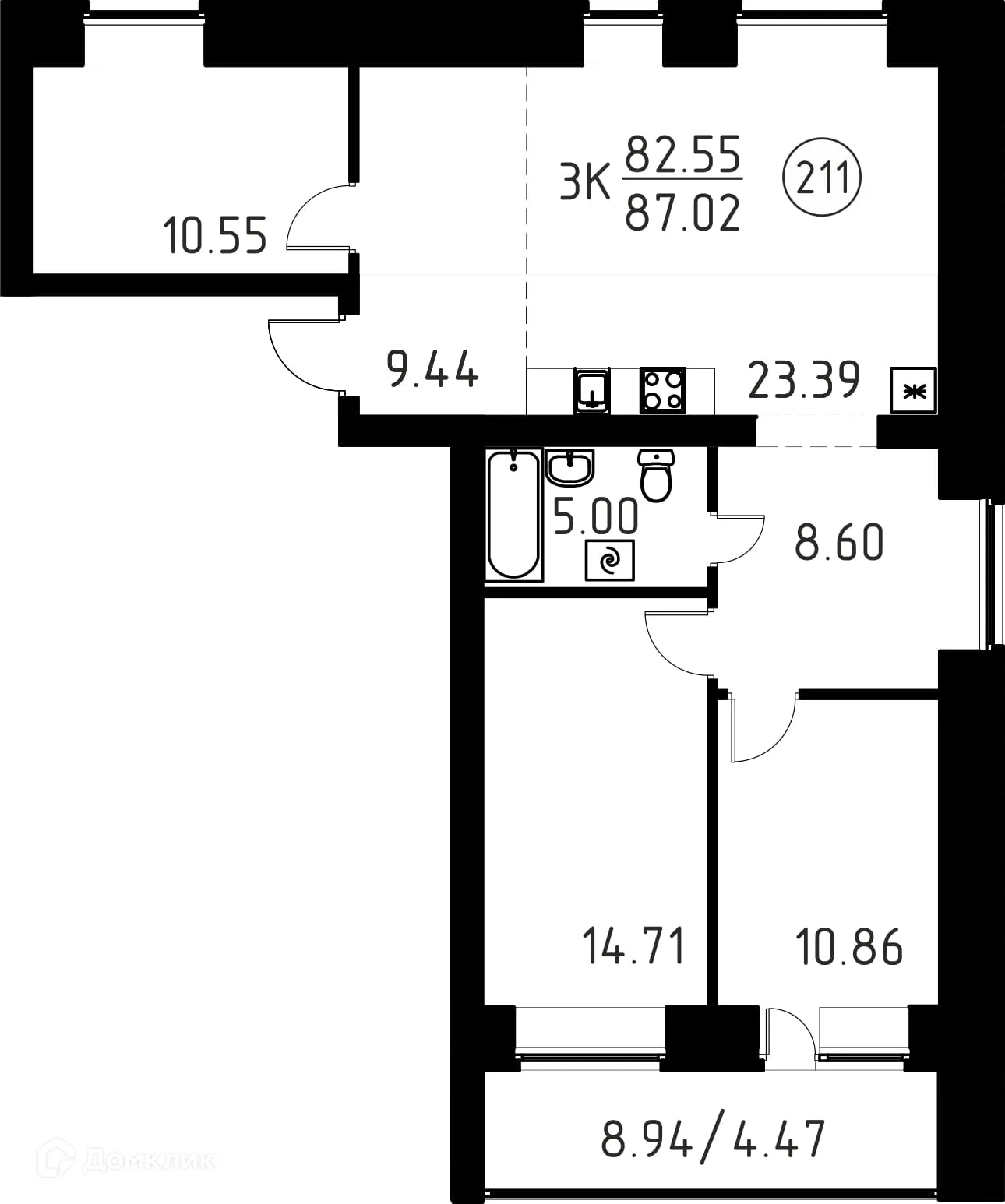 Фото квартиры в ЖК Композиция