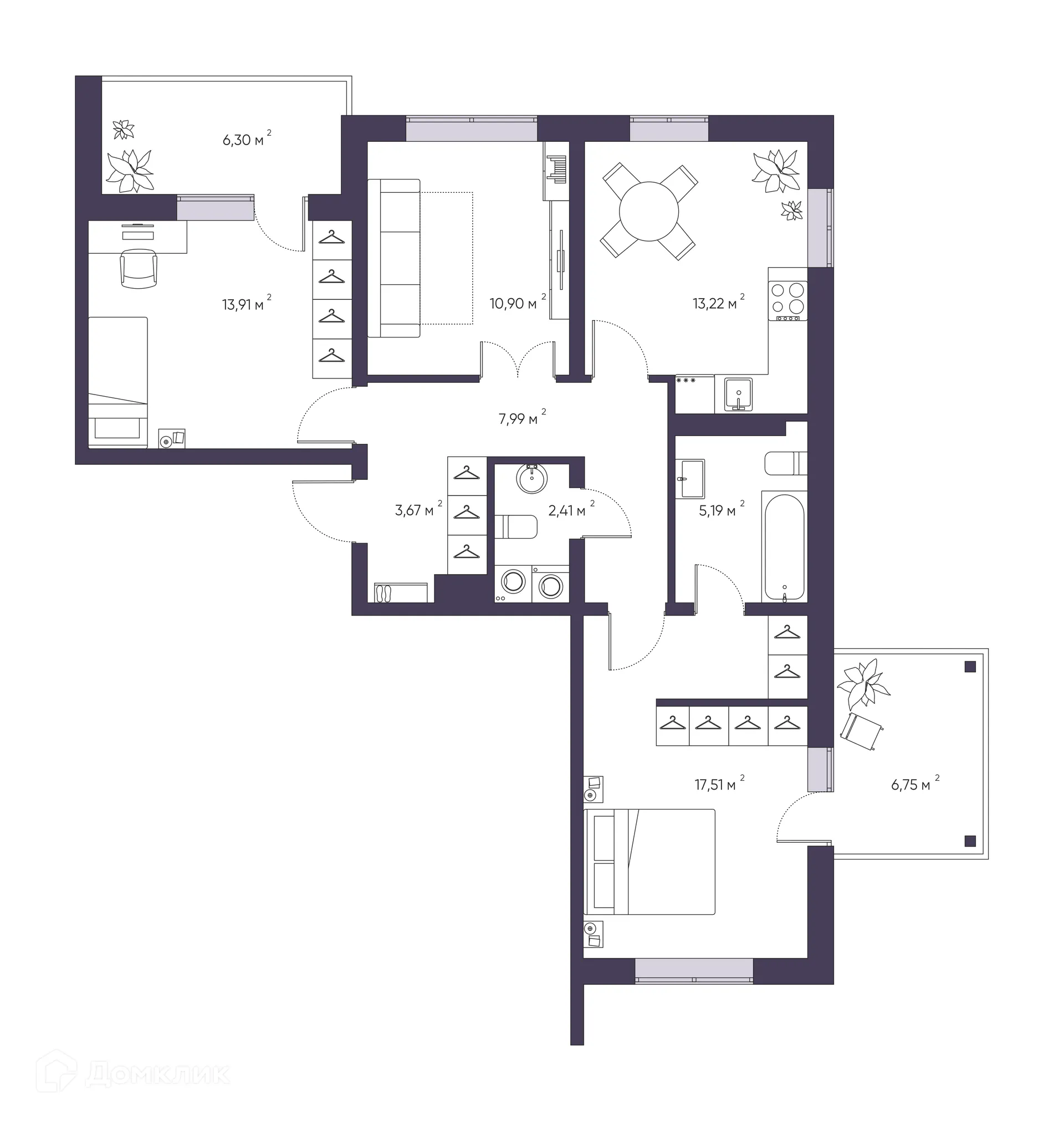 Фото квартиры в ЖК Парапарк урбан-квартал