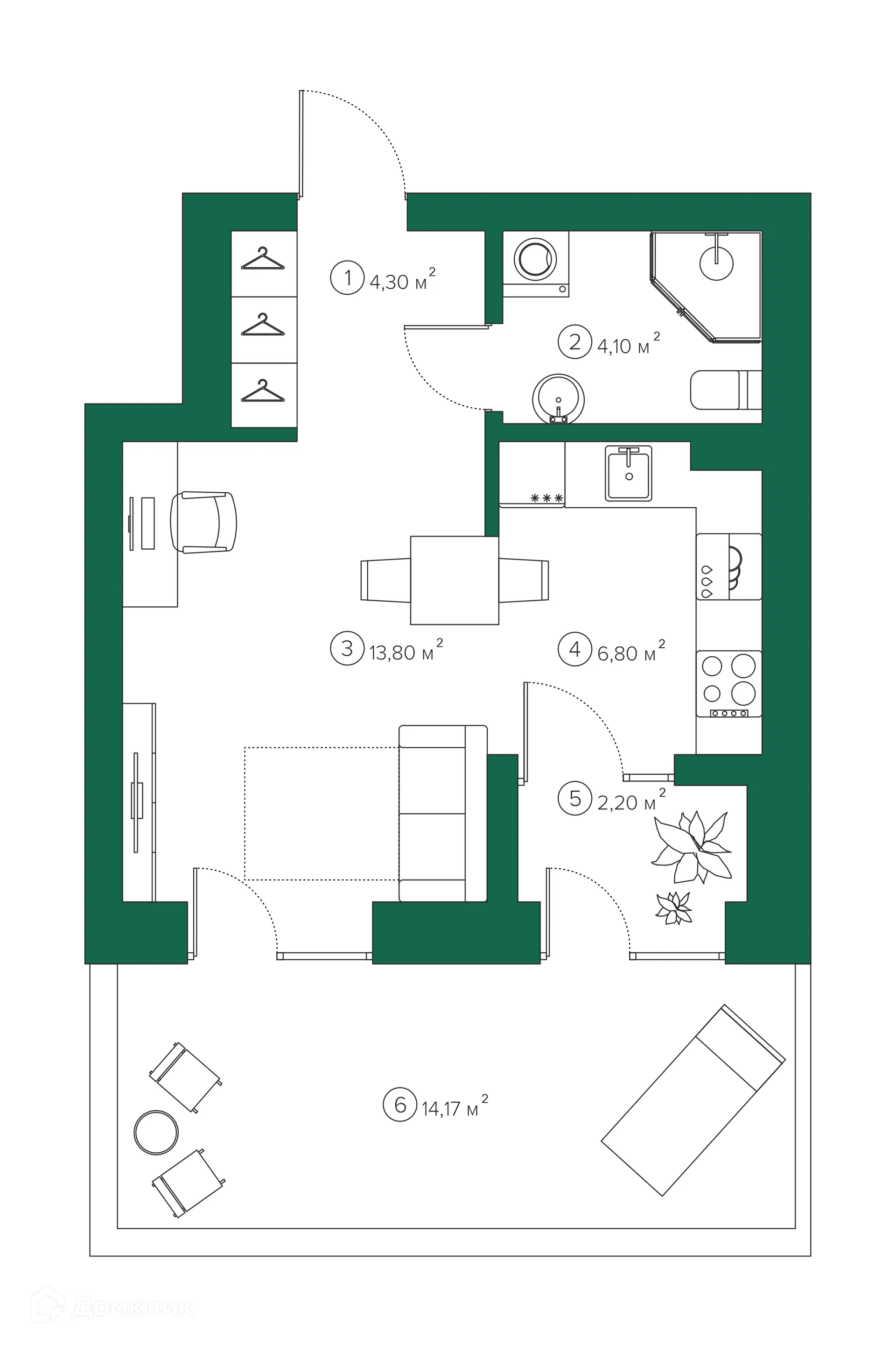 Фото квартиры в ЖК Михайловский парк-квартал