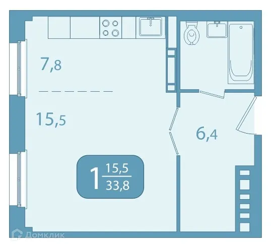 Фото квартиры в ЖК "Зеленые горки"