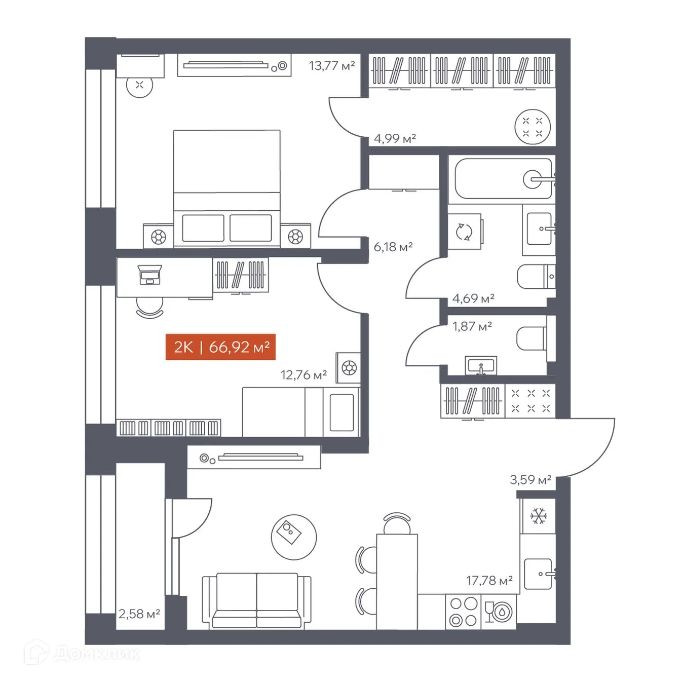 Фото квартиры в ЖК Ломоносов