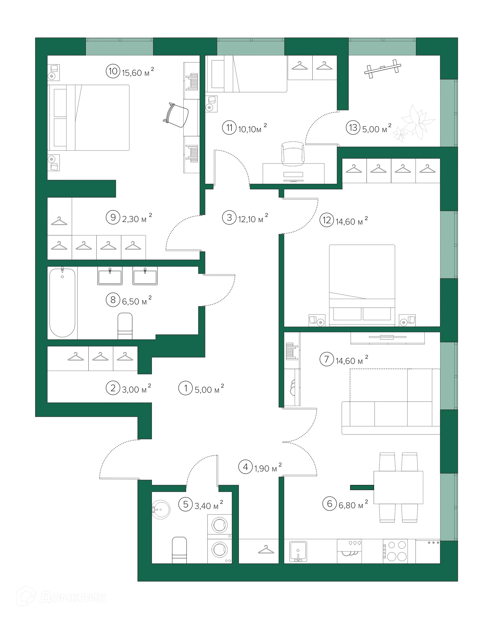 Фото квартиры в ЖК Михайловский парк-квартал