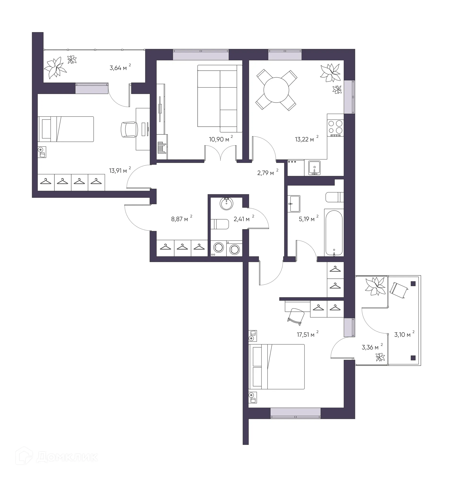 Фото квартиры в ЖК Парапарк урбан-квартал