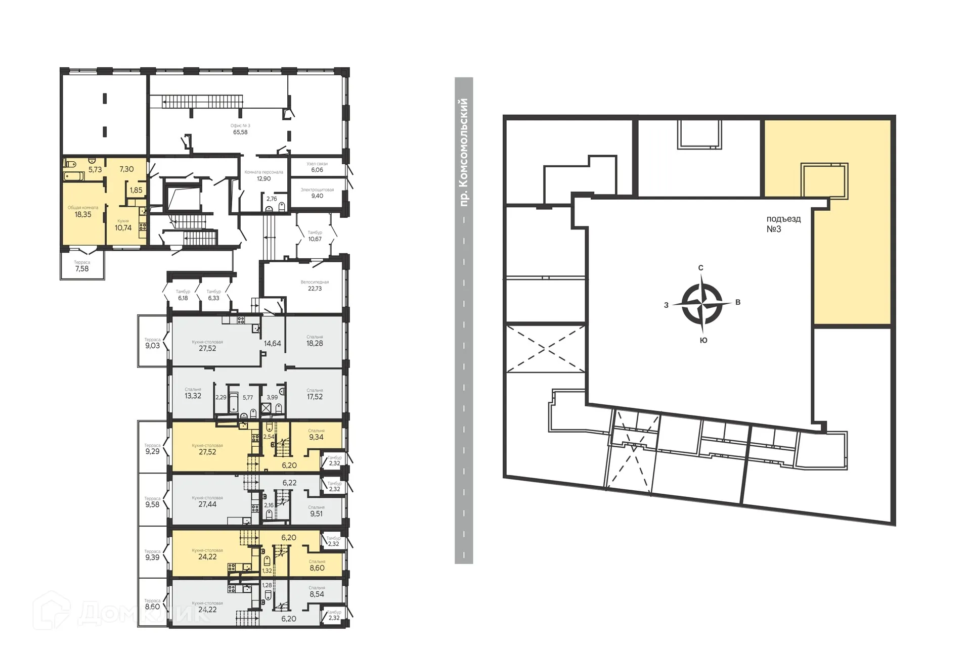 Фото квартиры в ЖК на Комсомольском