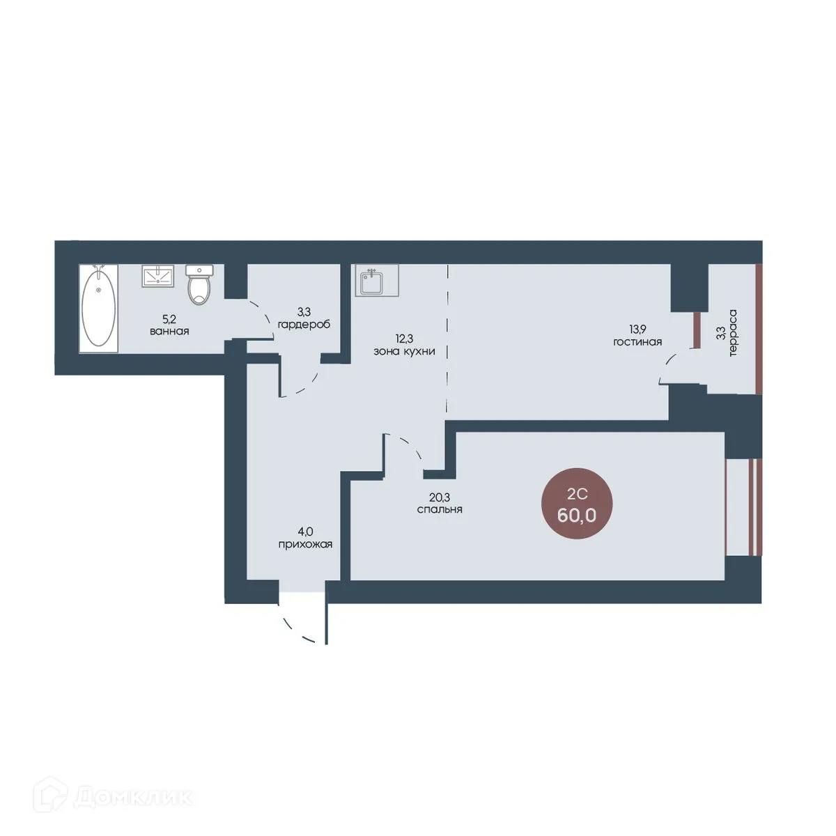 Фото квартиры в ЖК Белозерский