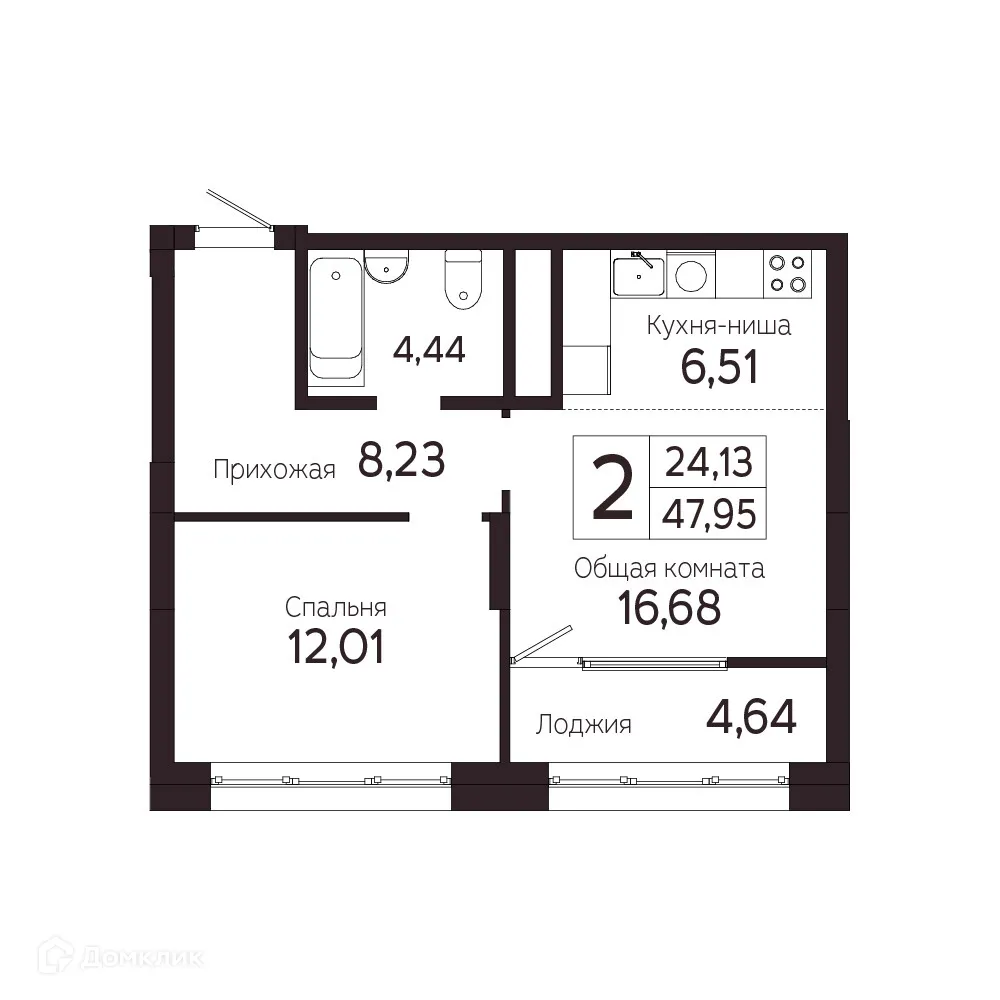 Фото квартиры в ЖК на Комсомольском