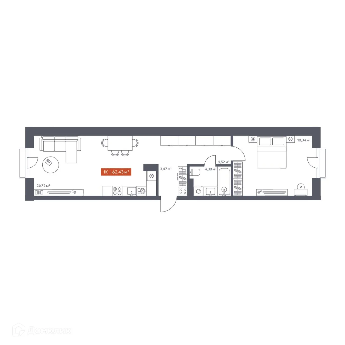 Фото квартиры в ЖК Ломоносов